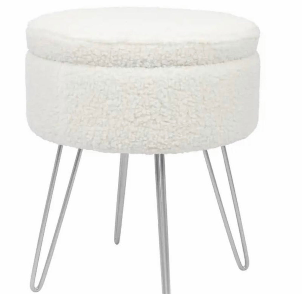 Best seller : Boucle Storage Stool Dressing Room Design