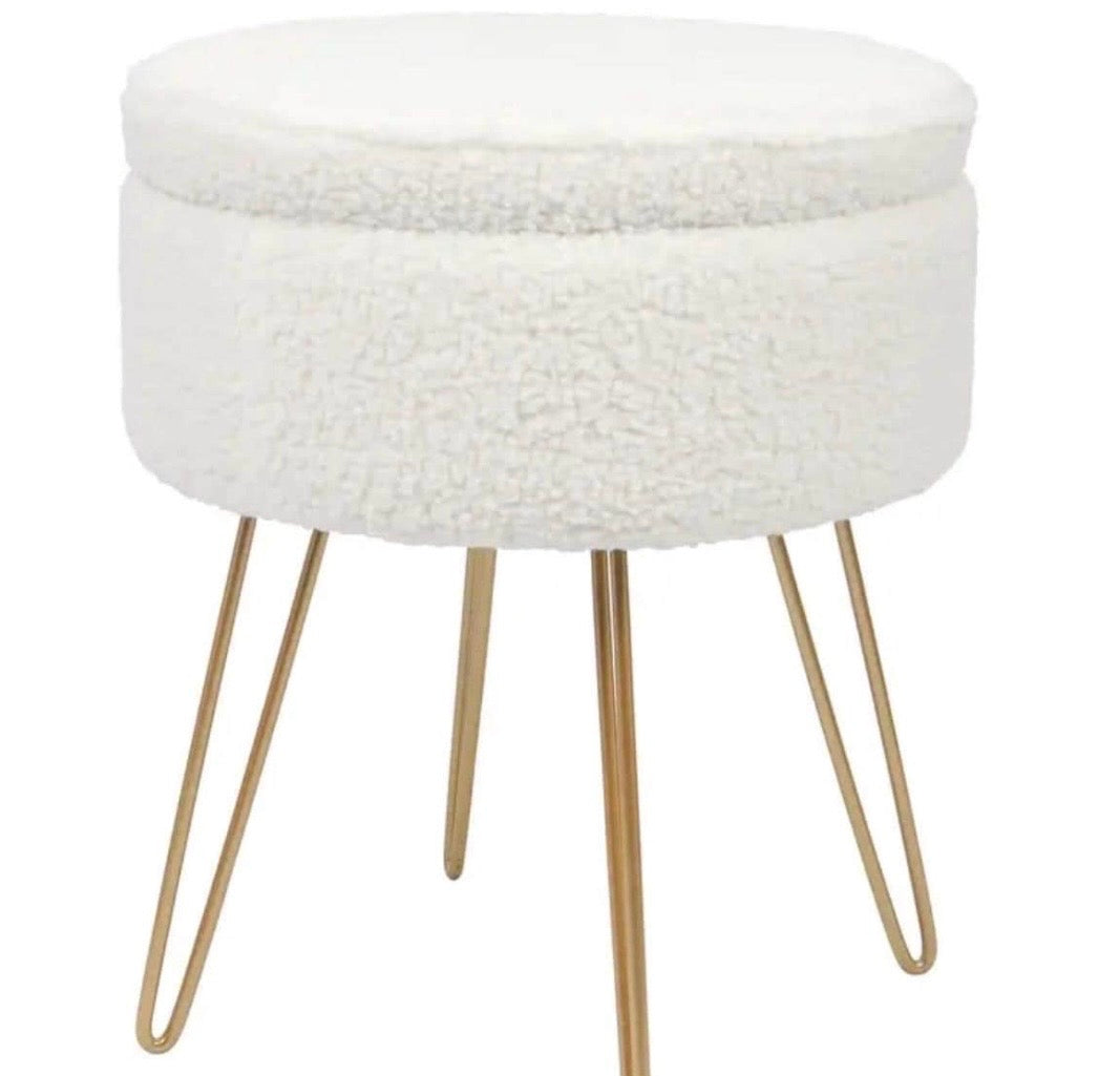 Best seller : Boucle Storage Stool Dressing Room Design