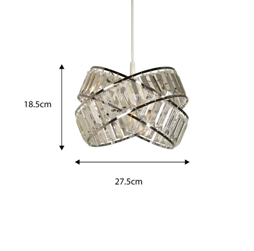 Lumière Chrome — timeless elegance interlocking light shade