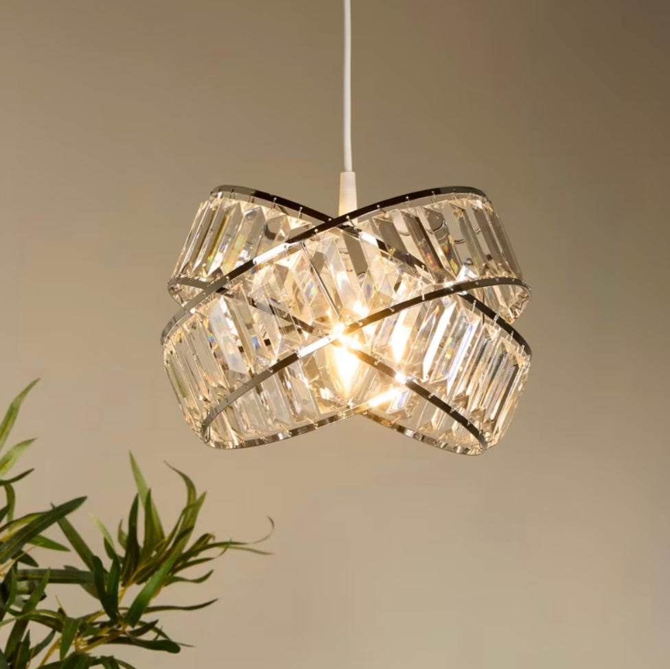 Lumière Chrome — timeless elegance interlocking light shade