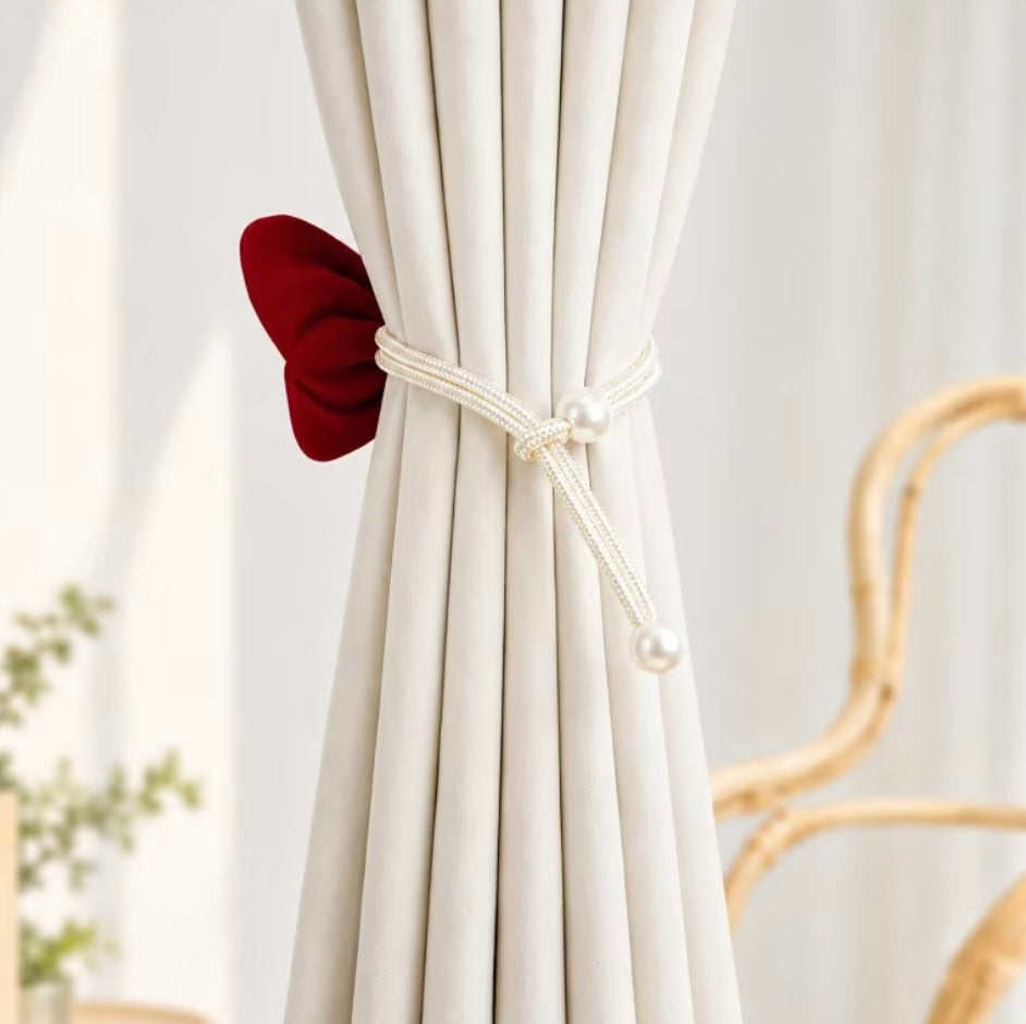 The Versailles Velvet Bow Curtain Tie Backs