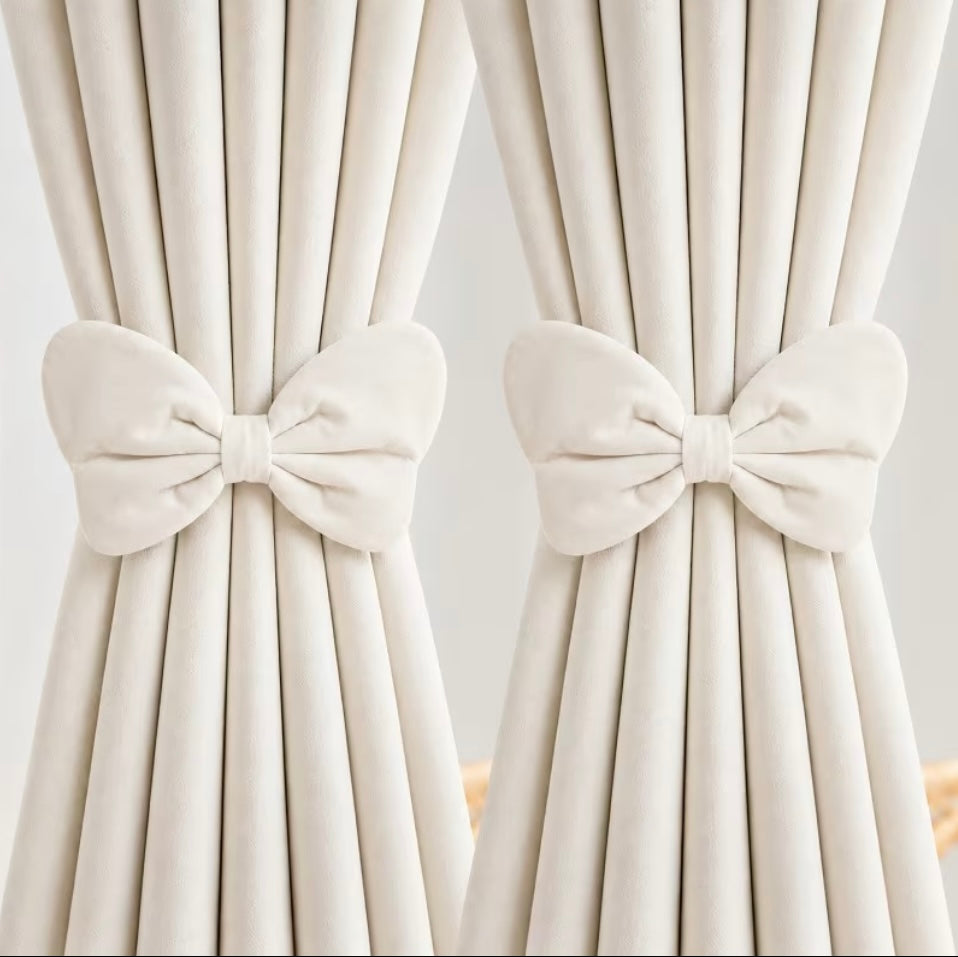 The Versailles Velvet Bow Curtain Tie Backs